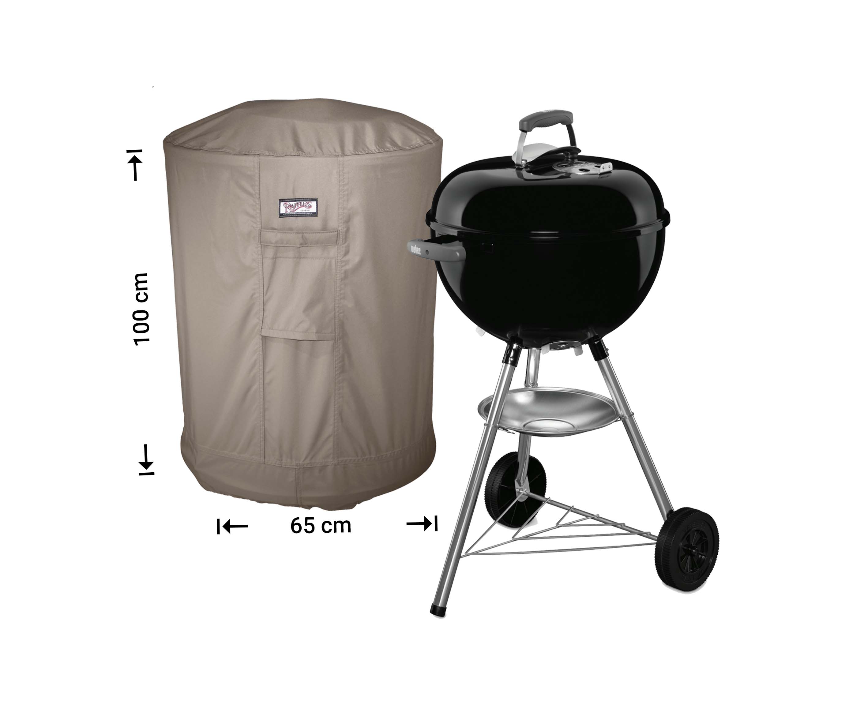 BBQ-hoes extra lang rond Ø: 65 cm H: 100 cm